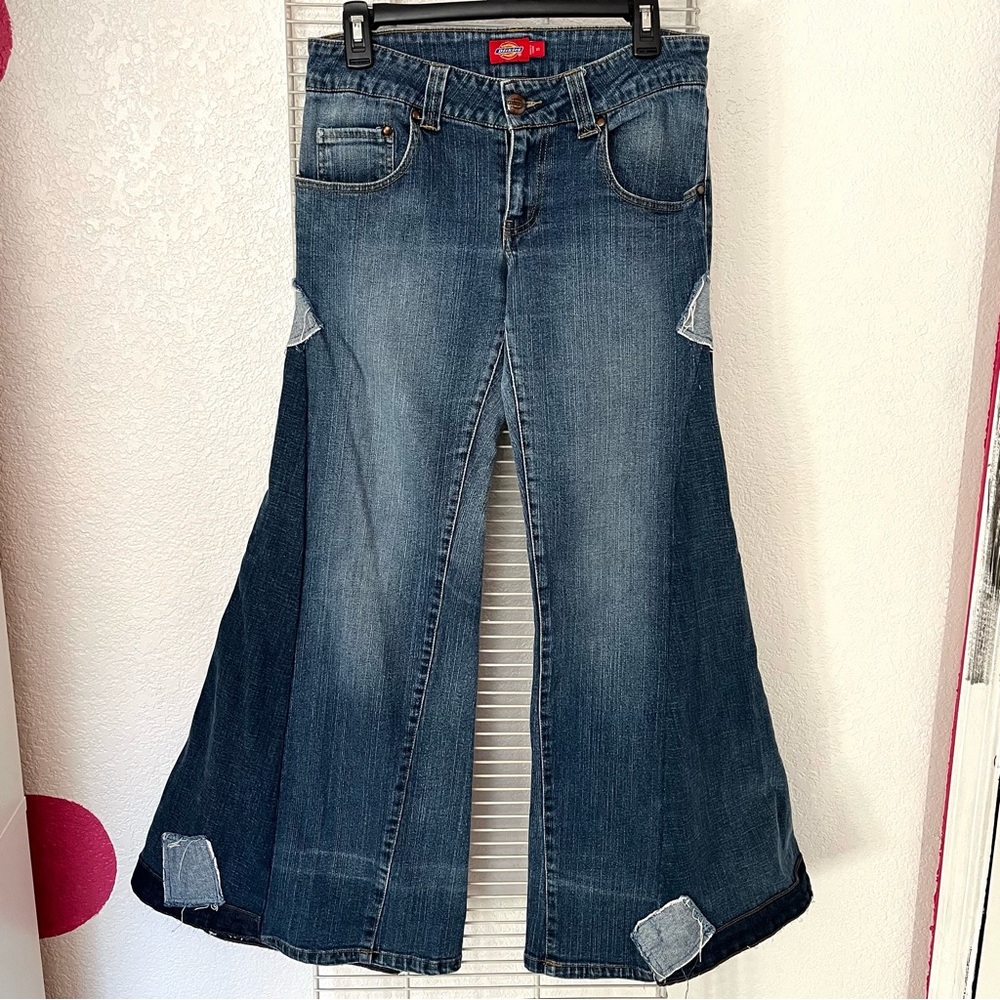Custom Dickies Patchwork Flare Jeans - image 1